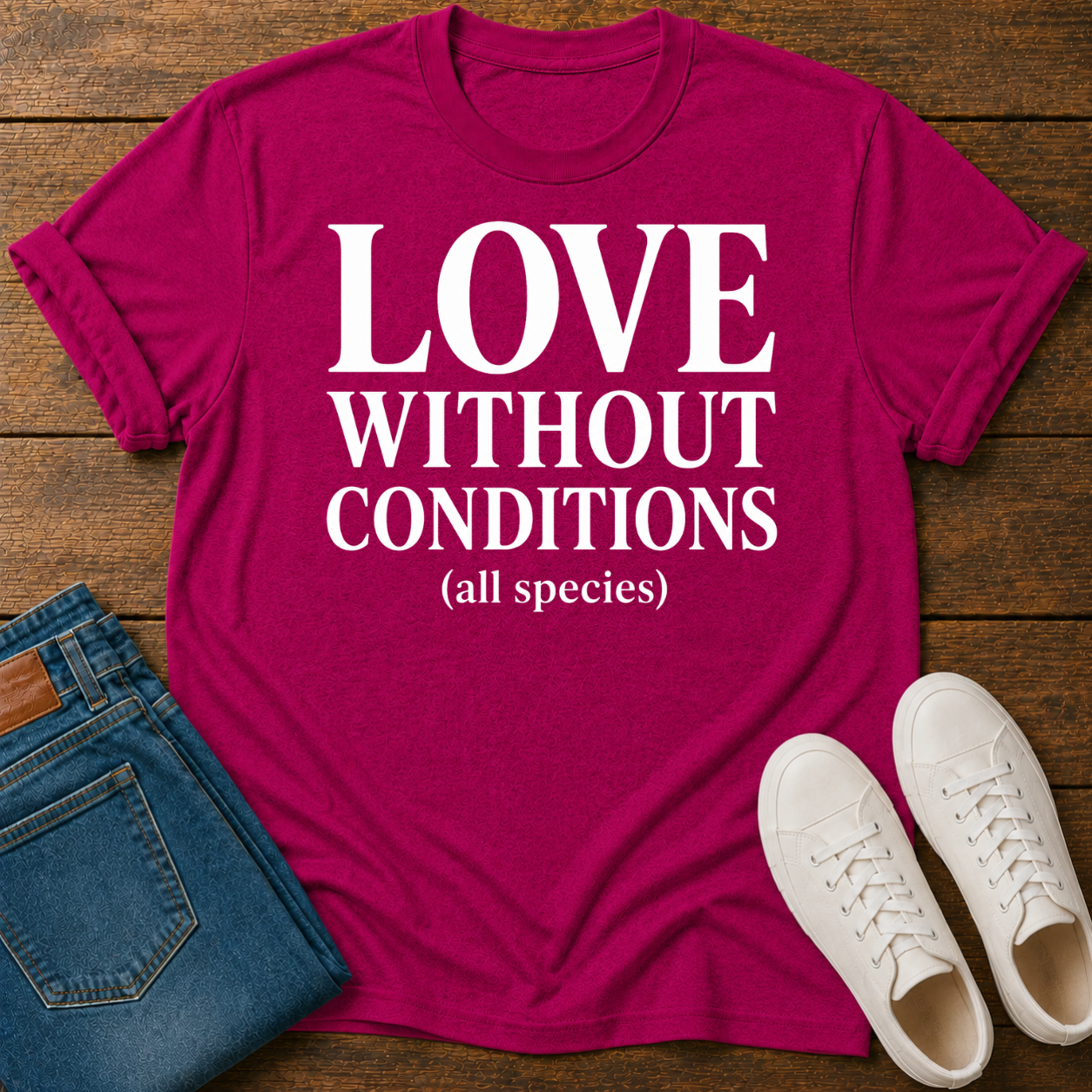 Love Without Conditions (All Species) T-Shirt