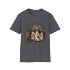 Leave no trace spooky halloween grey graphic t-shirt