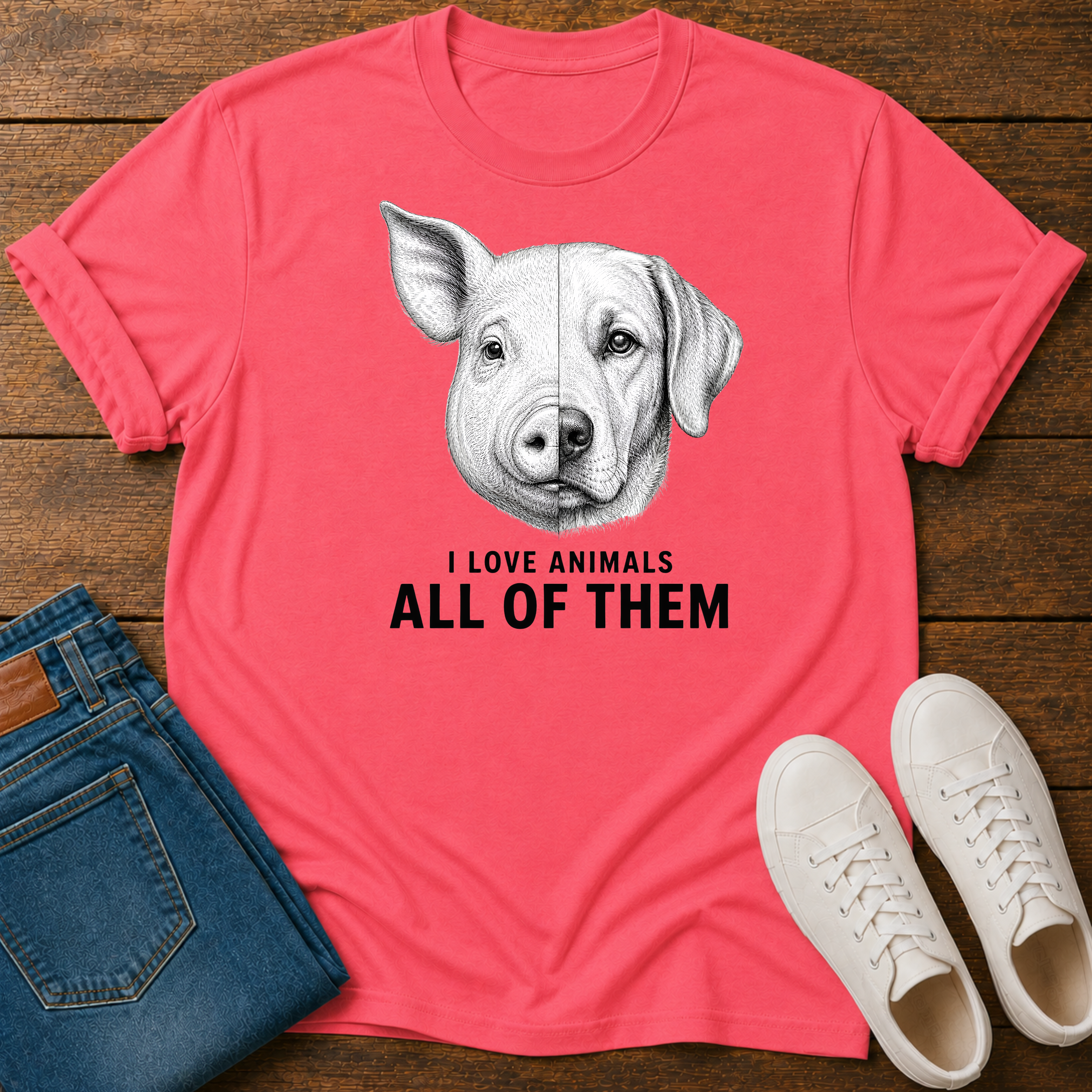I Love Animals, All of Them T-Shirt