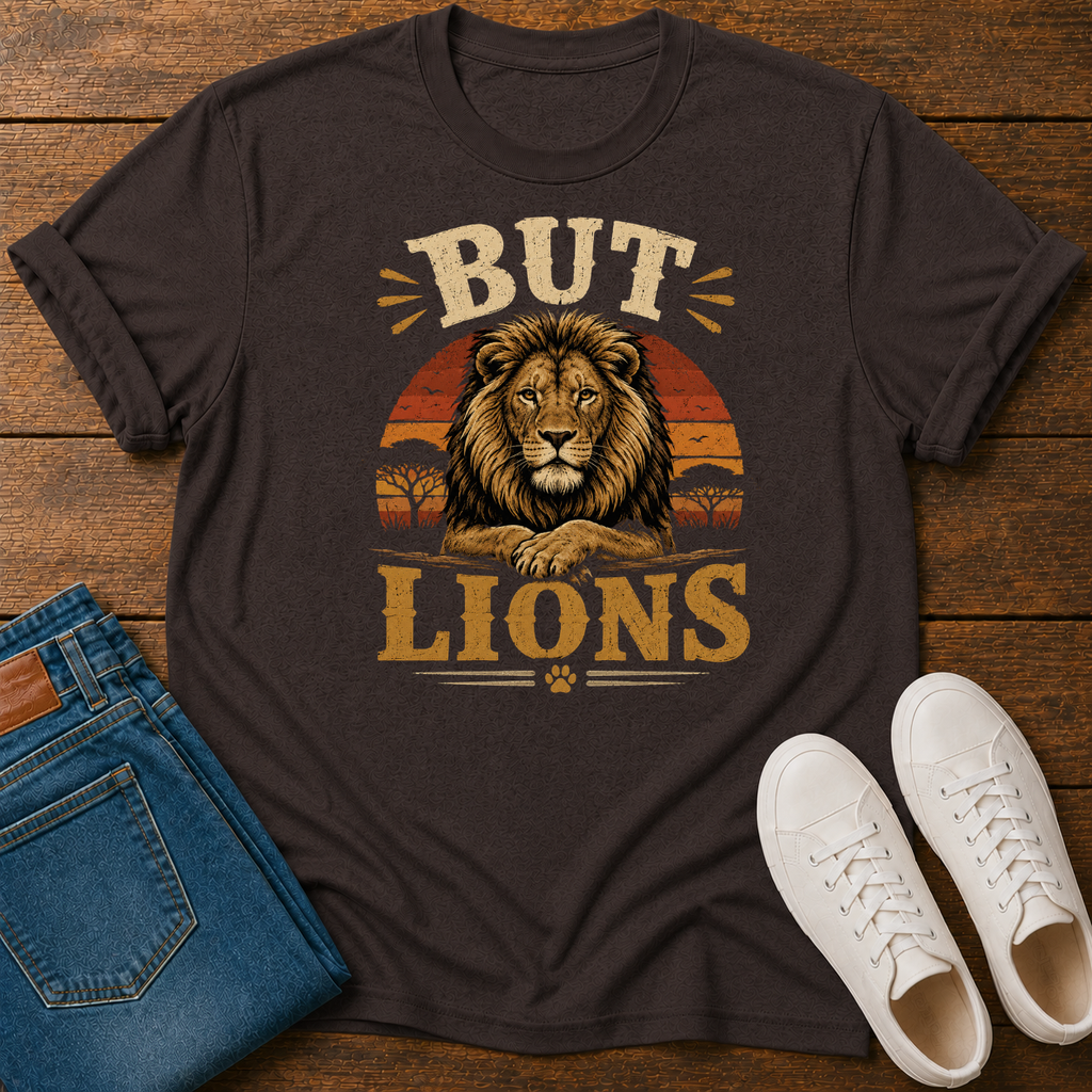 But Lions Safari Sunset T-Shirt