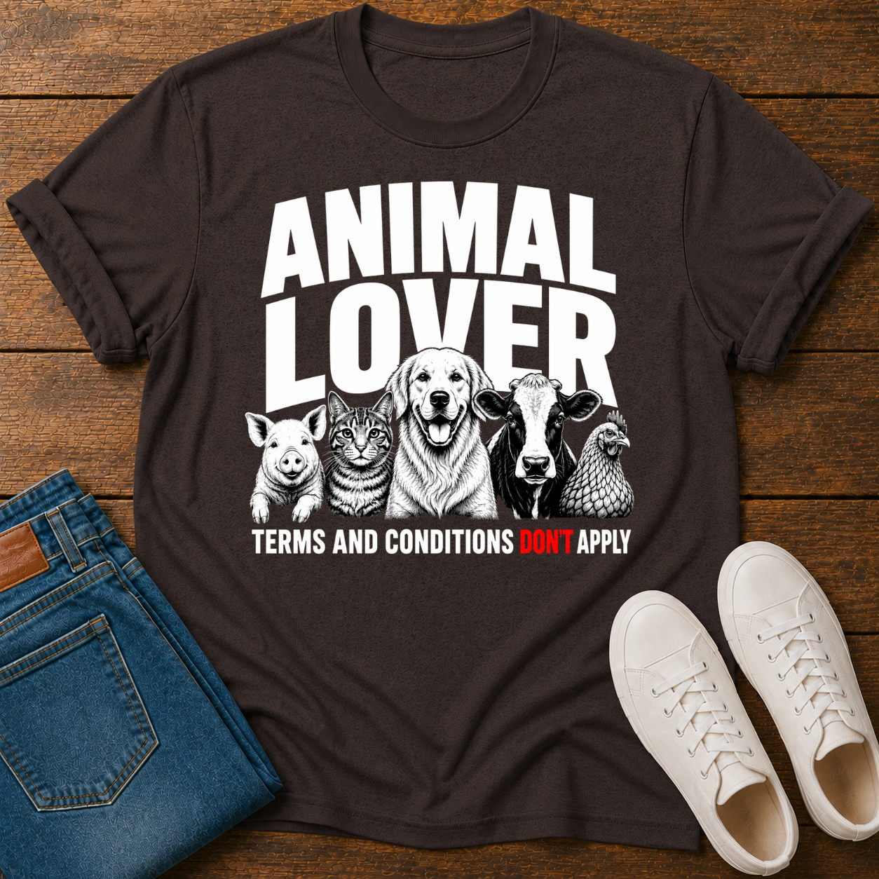 Animal Lover, Terms and Conditions Don't Apply T-Shirt