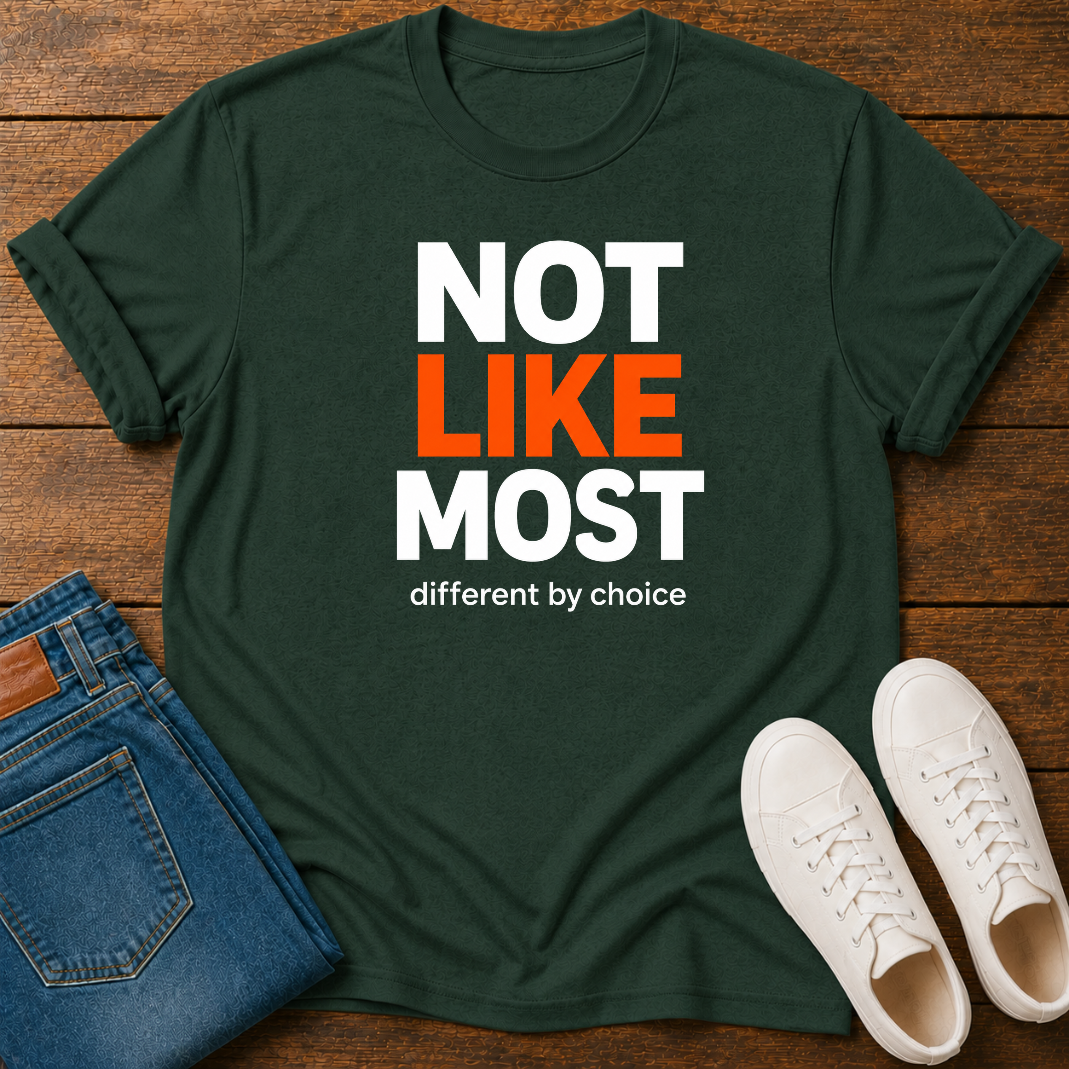 Not Like Most T-Shirt — Different By Choice