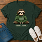 Currently Buffering Sloth T-Shirt