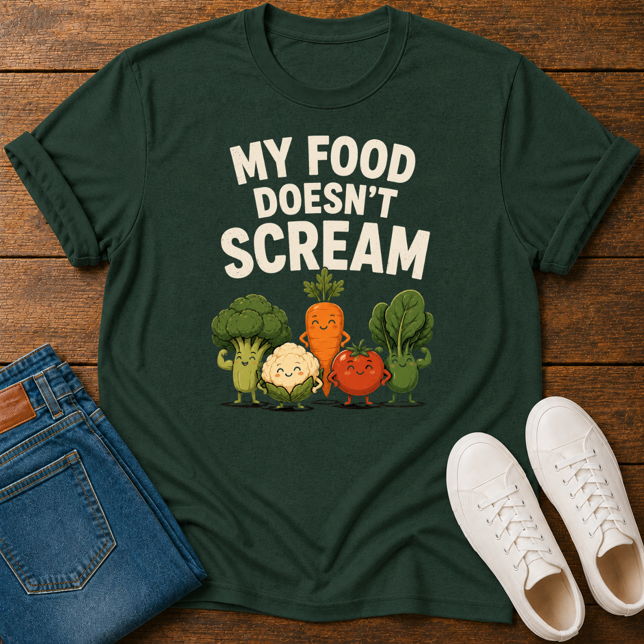My Food Doesn't Scream T-Shirt