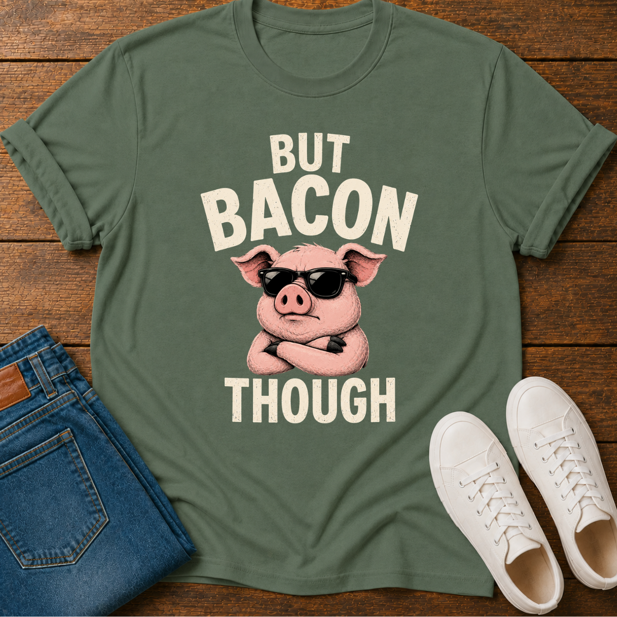But Bacon Though T-Shirt