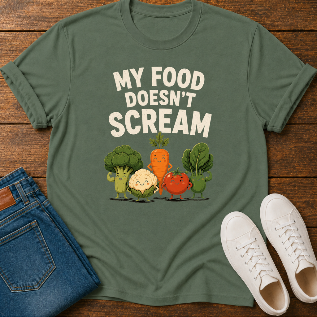 My Food Doesn't Scream T-Shirt
