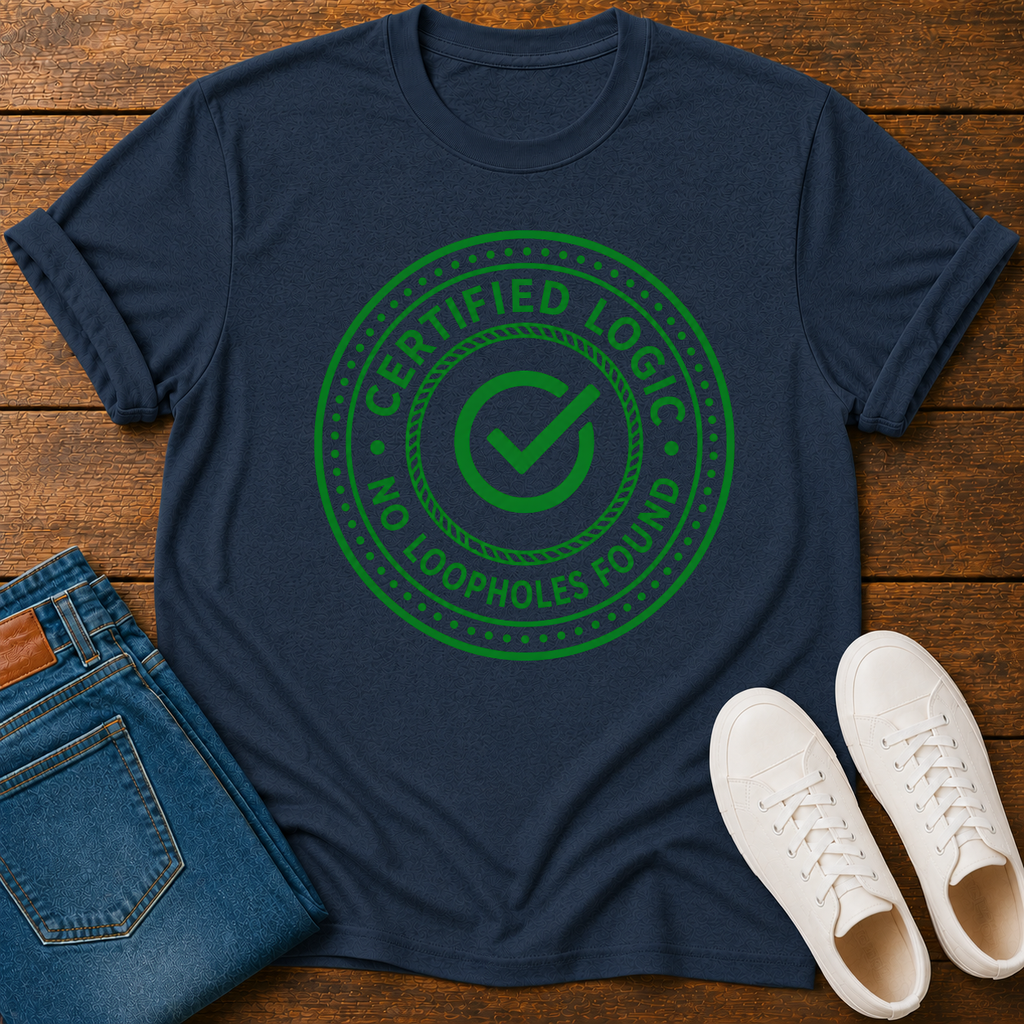 Logic Certified No Loopholes Found T-Shirt