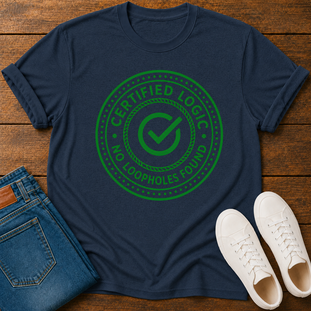 Logic Certified No Loopholes Found T-Shirt