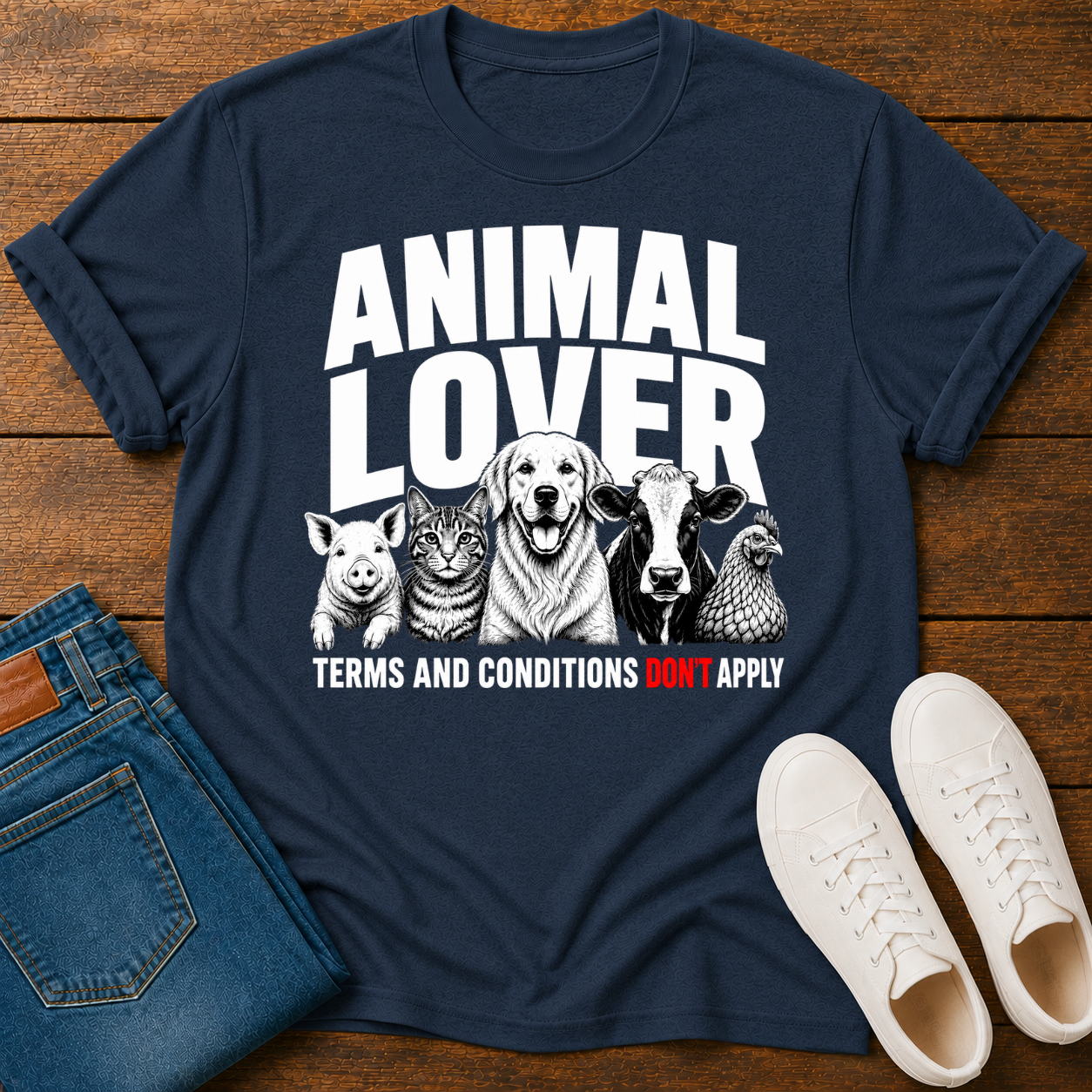 Animal Lover, Terms and Conditions Don't Apply T-Shirt