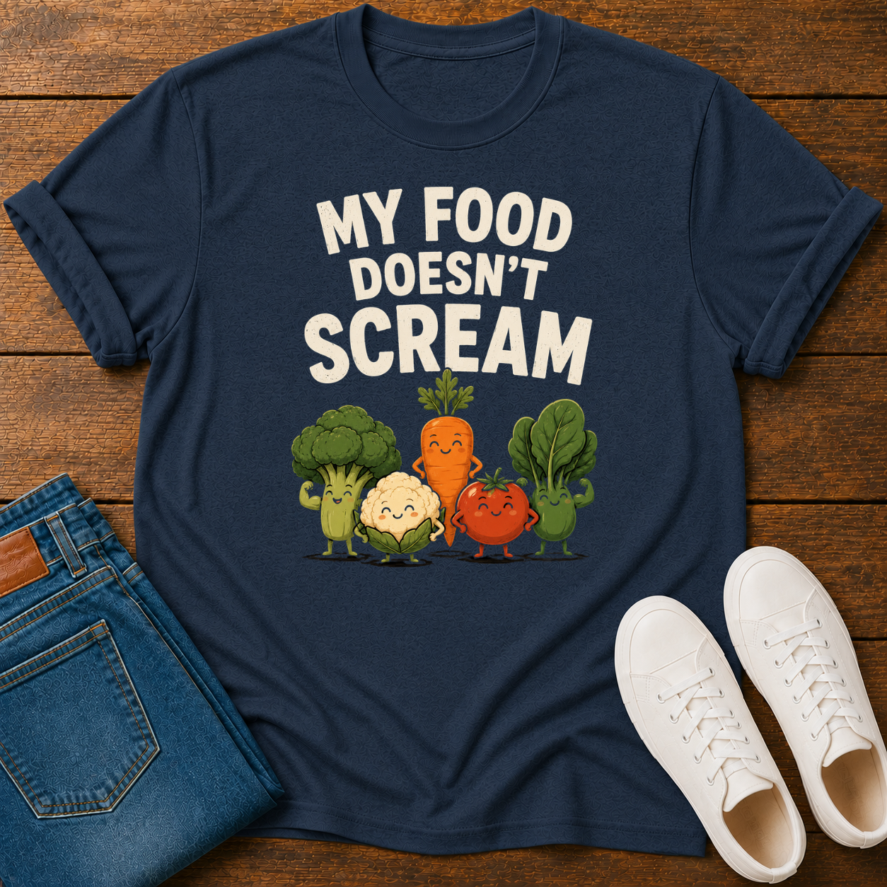 My Food Doesn't Scream T-Shirt