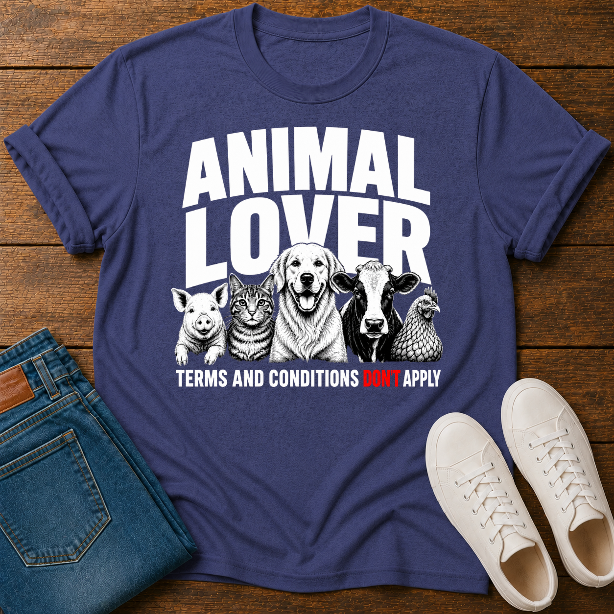 Animal Lover, Terms and Conditions Don't Apply T-Shirt