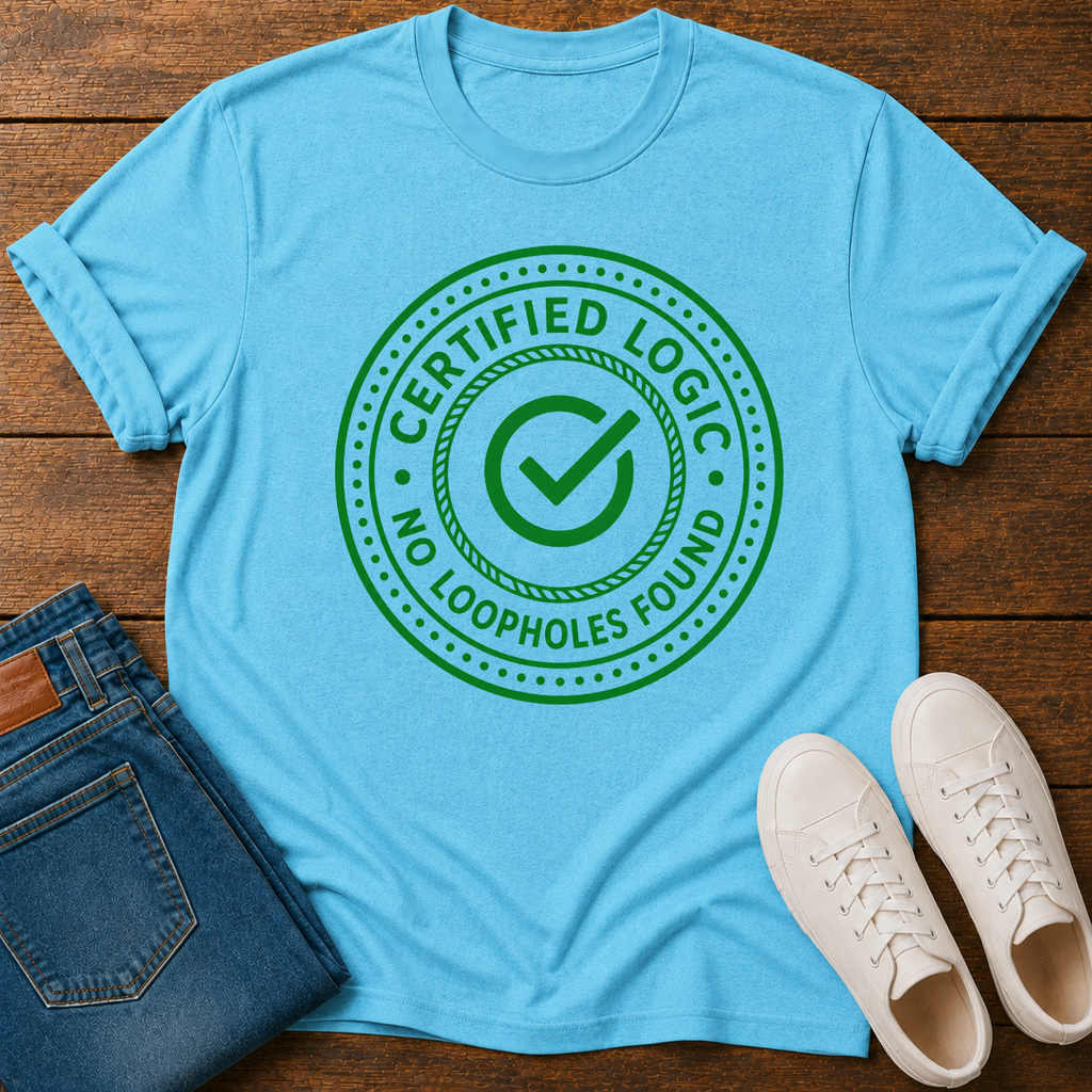 Logic Certified No Loopholes Found T-Shirt